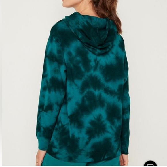 Vs pink tie dye warped bling campus hoodie, large. NWT. - Picture 5 of 11